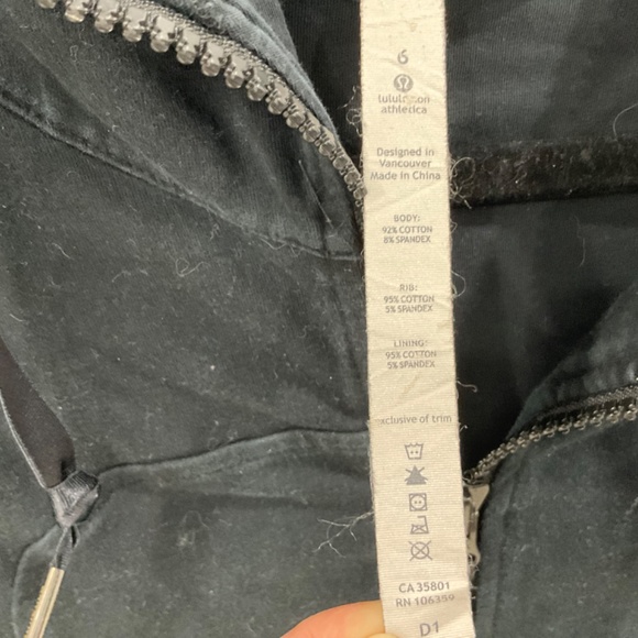 Lululemon long black hoodie - Picture 5 of 5